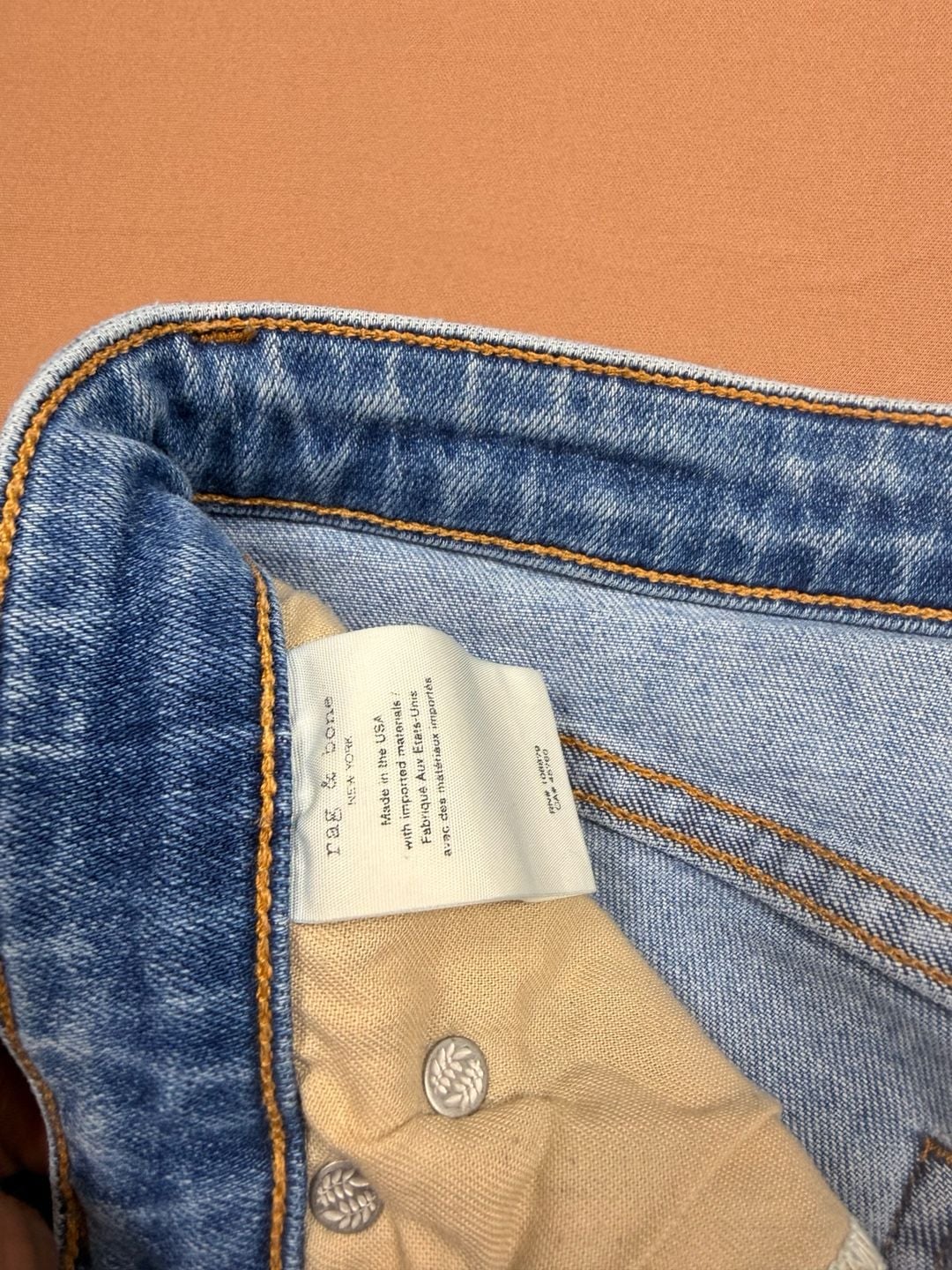 Rag & Bone Nina High-Rise Ankle Skinny Jeans Size 25 Collins Blue 8