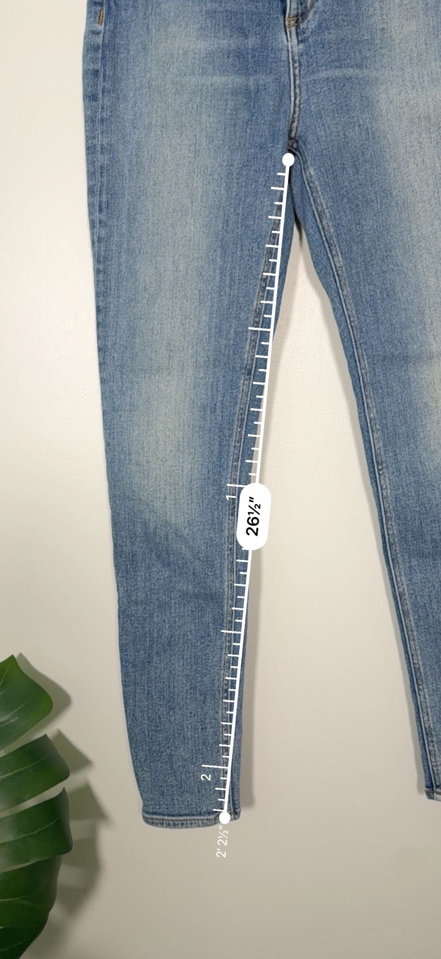 Rag & Bone Nina High-Rise Ankle Skinny Jeans Size 25 Collins Blue 11
