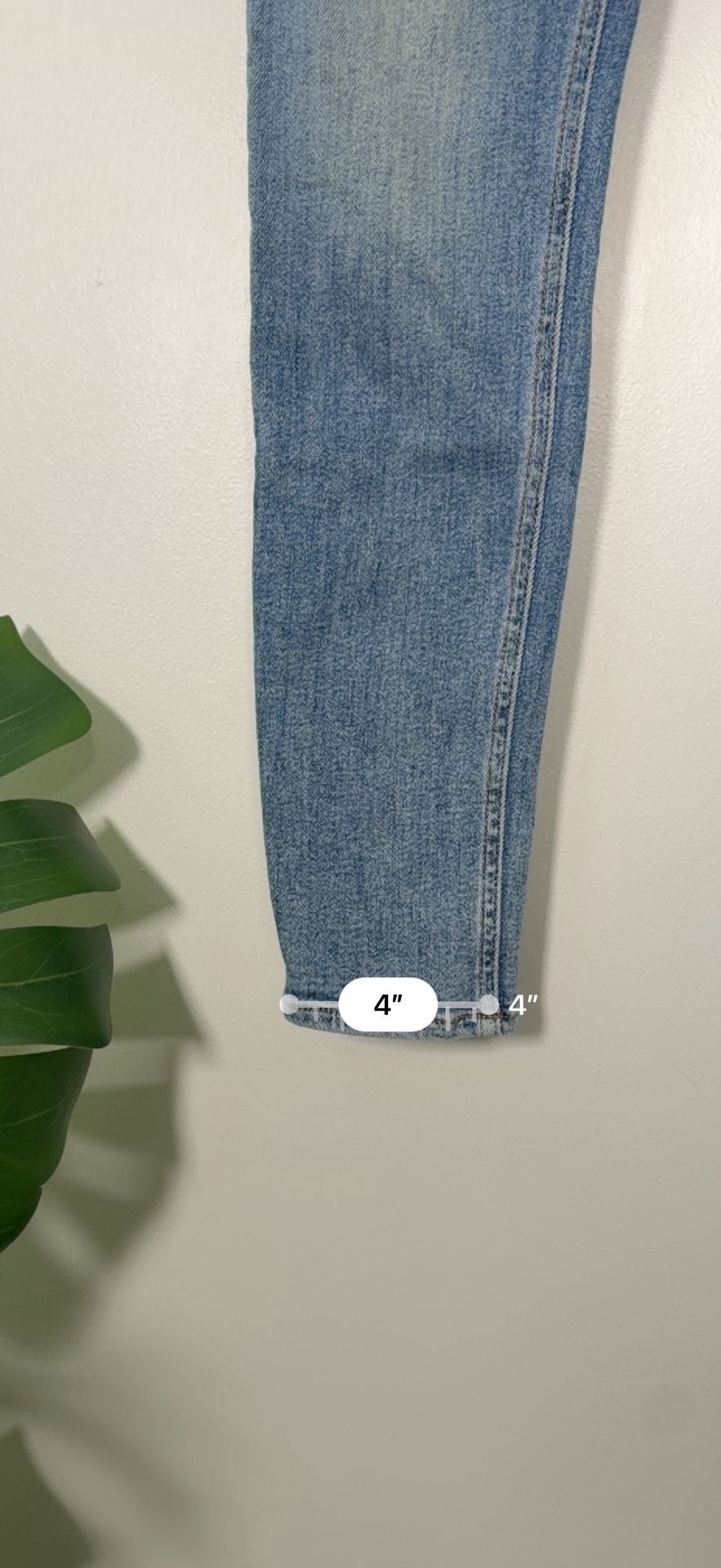 Rag & Bone Nina High-Rise Ankle Skinny Jeans Size 25 Collins Blue 12
