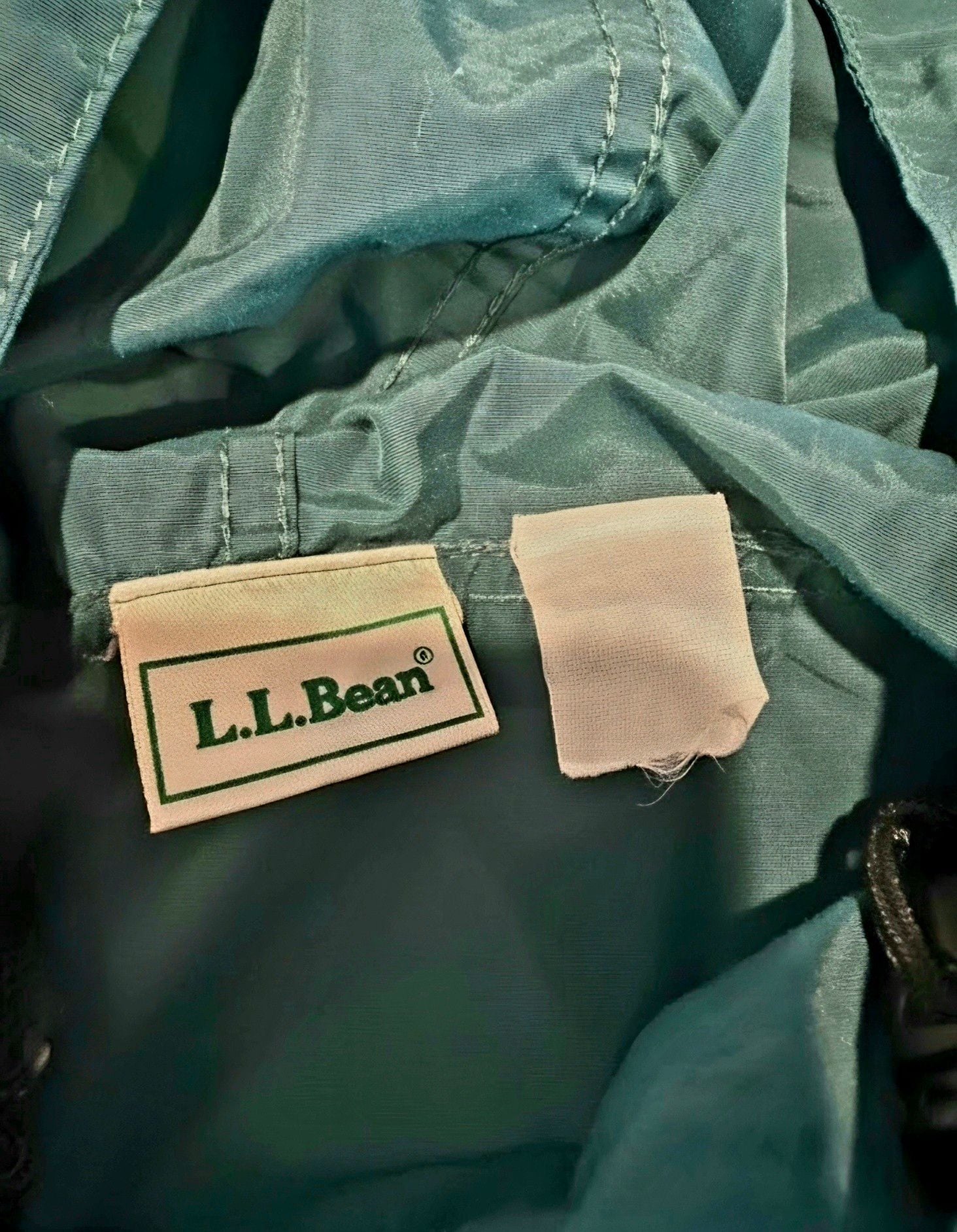 Rare Vintage L.L. Bean Anorak Windbreaker Jacket Forest Green 4