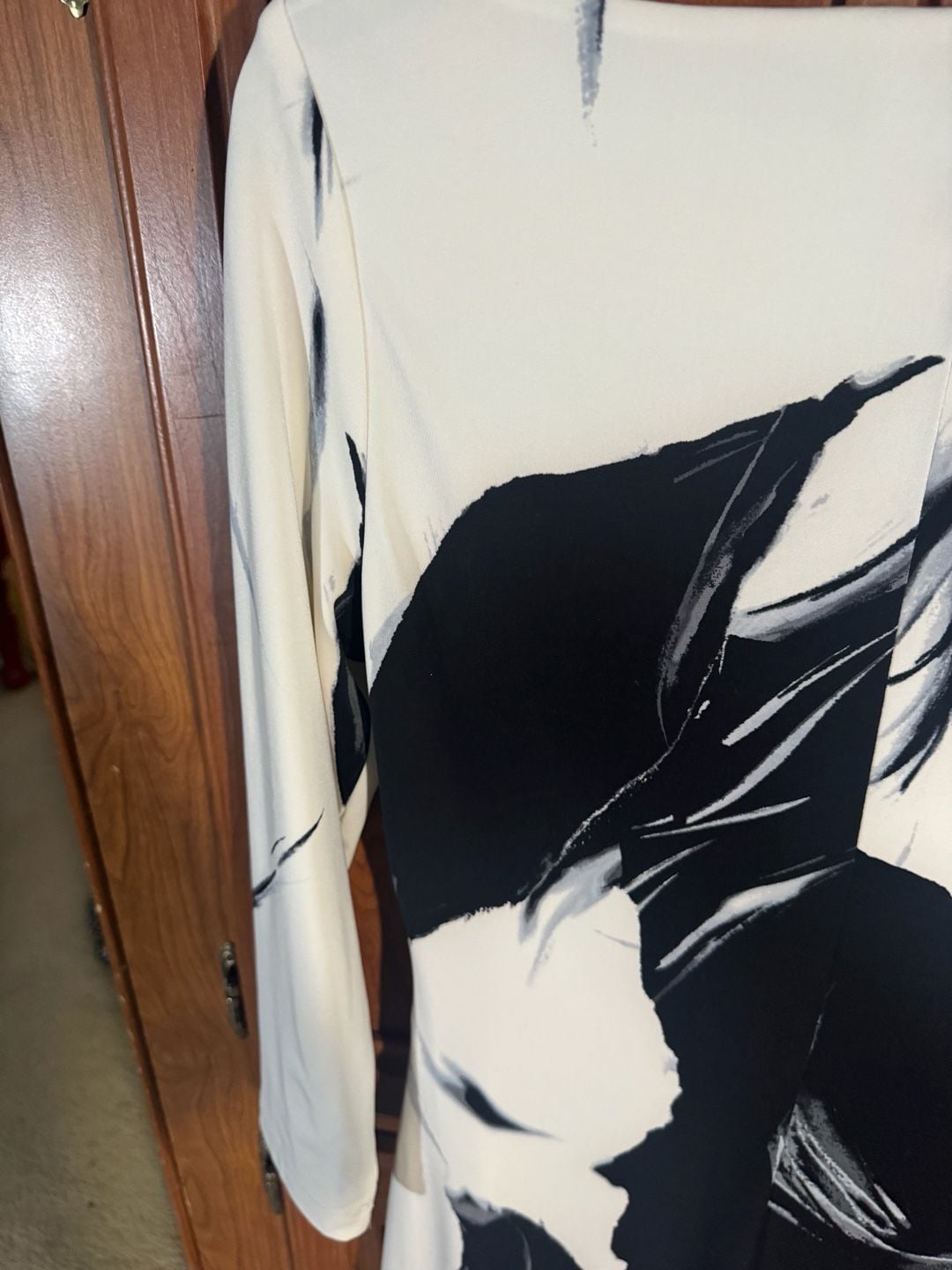 Lauren Ralph Lauren Size 6 Black White Floral Dress 12