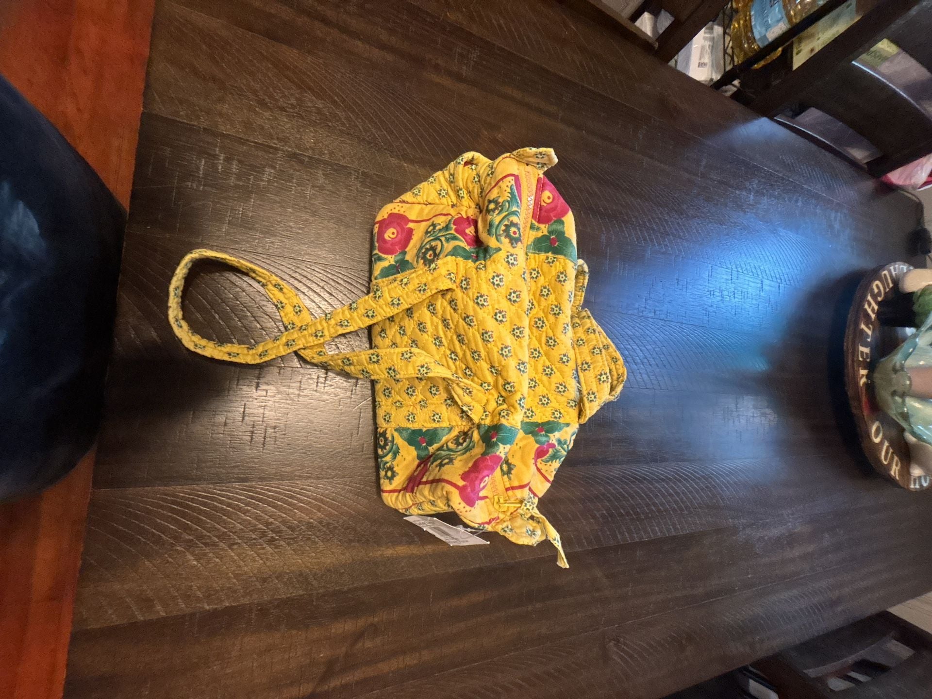 Taylor Layne Quilted Floral Medium Purse Yellow 1