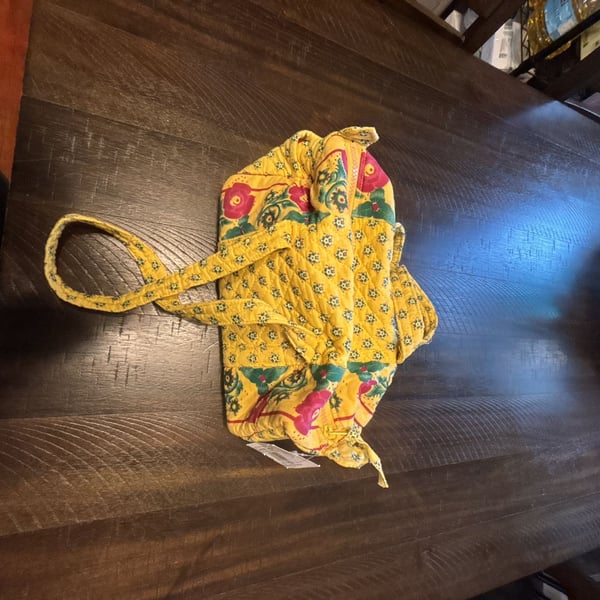 Taylor Layne Quilted Floral Medium Purse Yellow