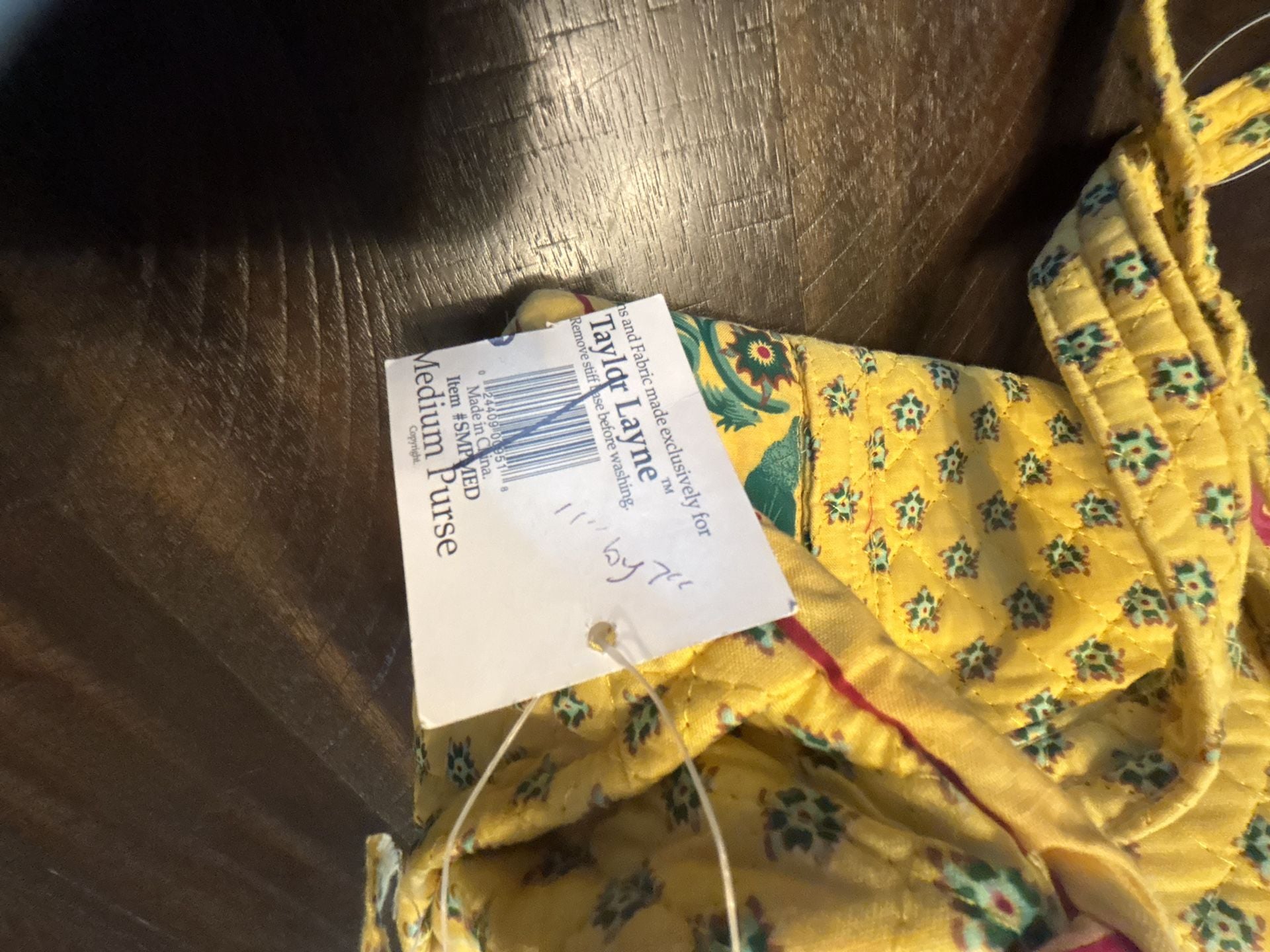 Taylor Layne Quilted Floral Medium Purse Yellow 2