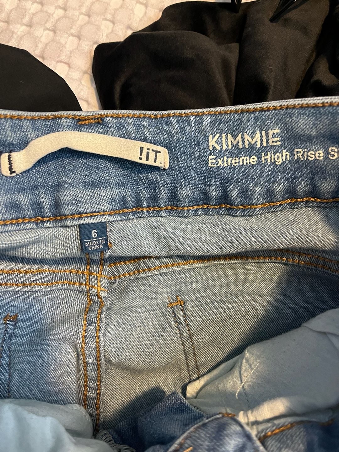 !iT Jeans Kimmie Extreme High Rise Size 6 Gray 6