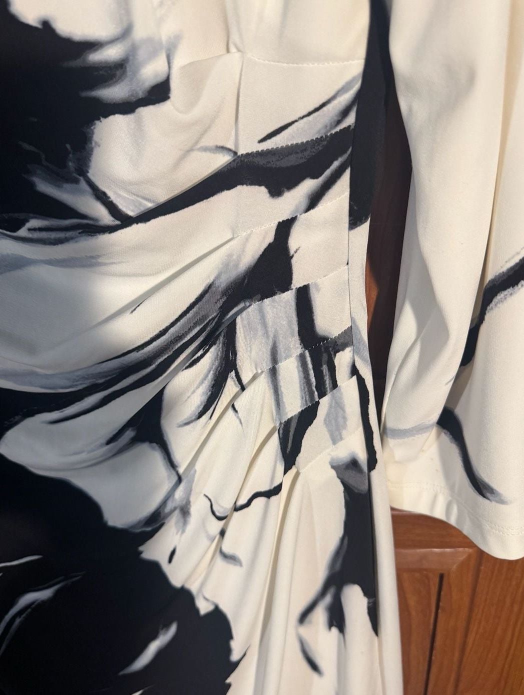 Lauren Ralph Lauren Size 6 Black White Floral Dress 4