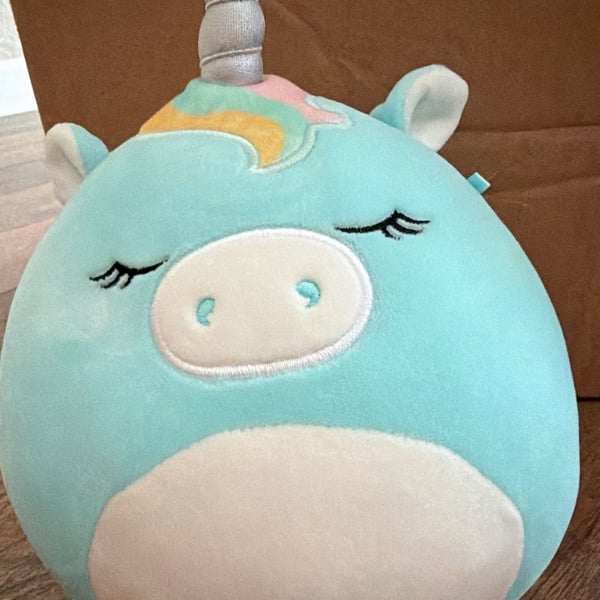 Squishmallows Hudson the Unicorn Plush Toy Blue
