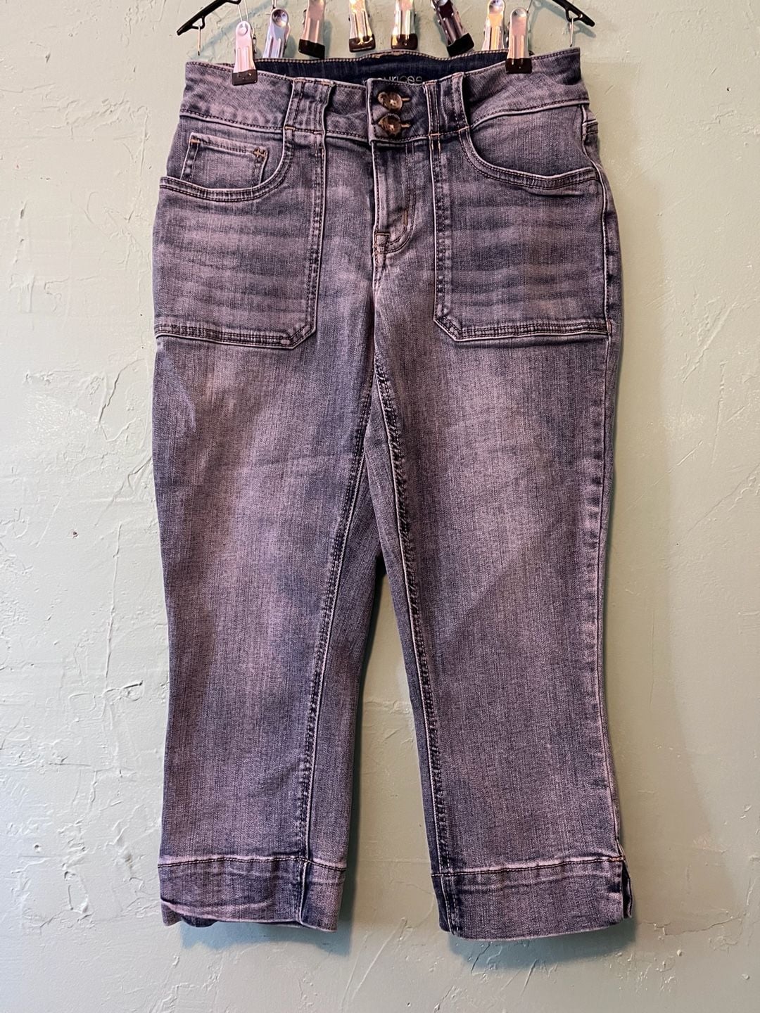 Maurices Cropped Jeans Size 4 blue Denim 3