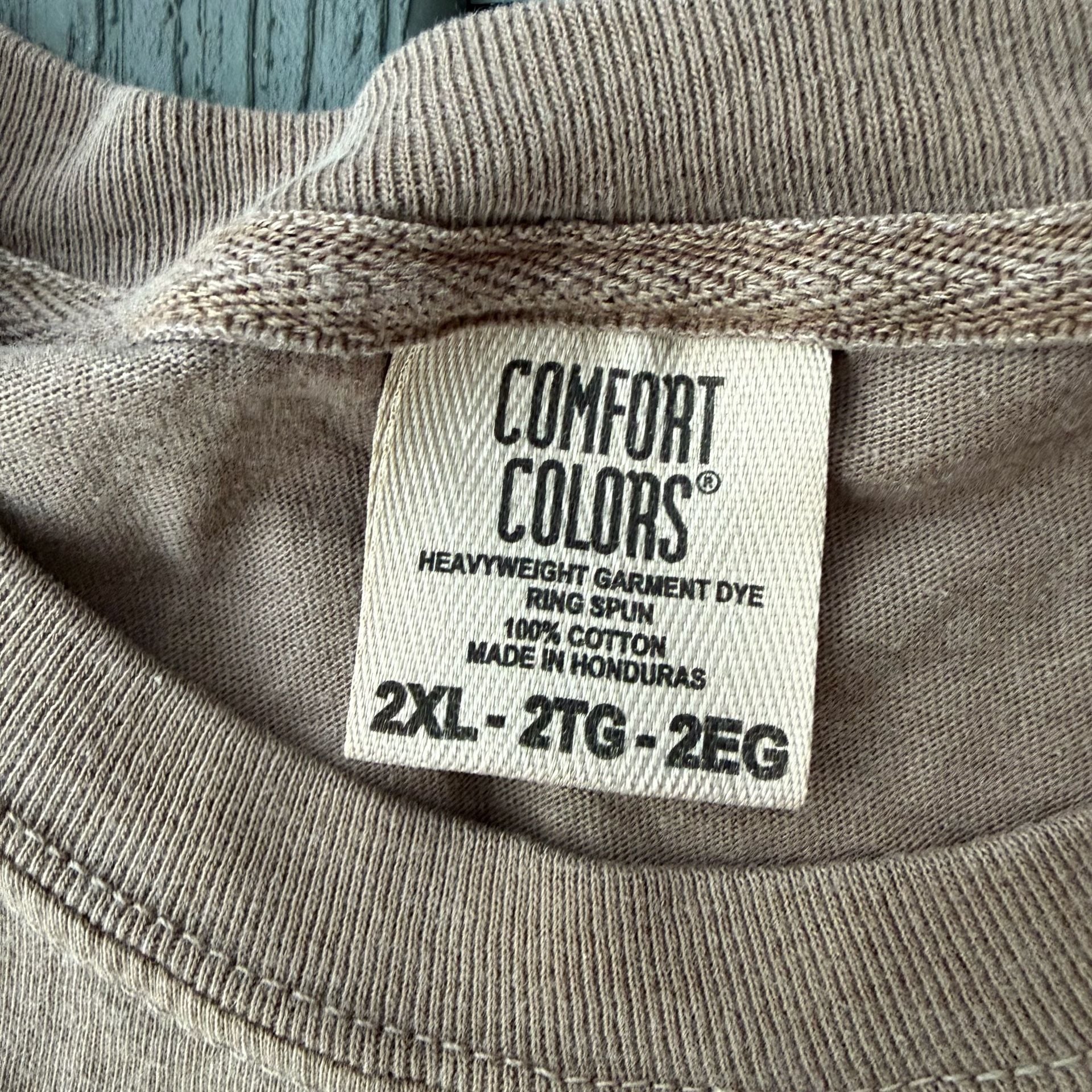 Comfort Colors Stanley Cup Ghost Long Sleeve Size 2XL Brown Shirt 4