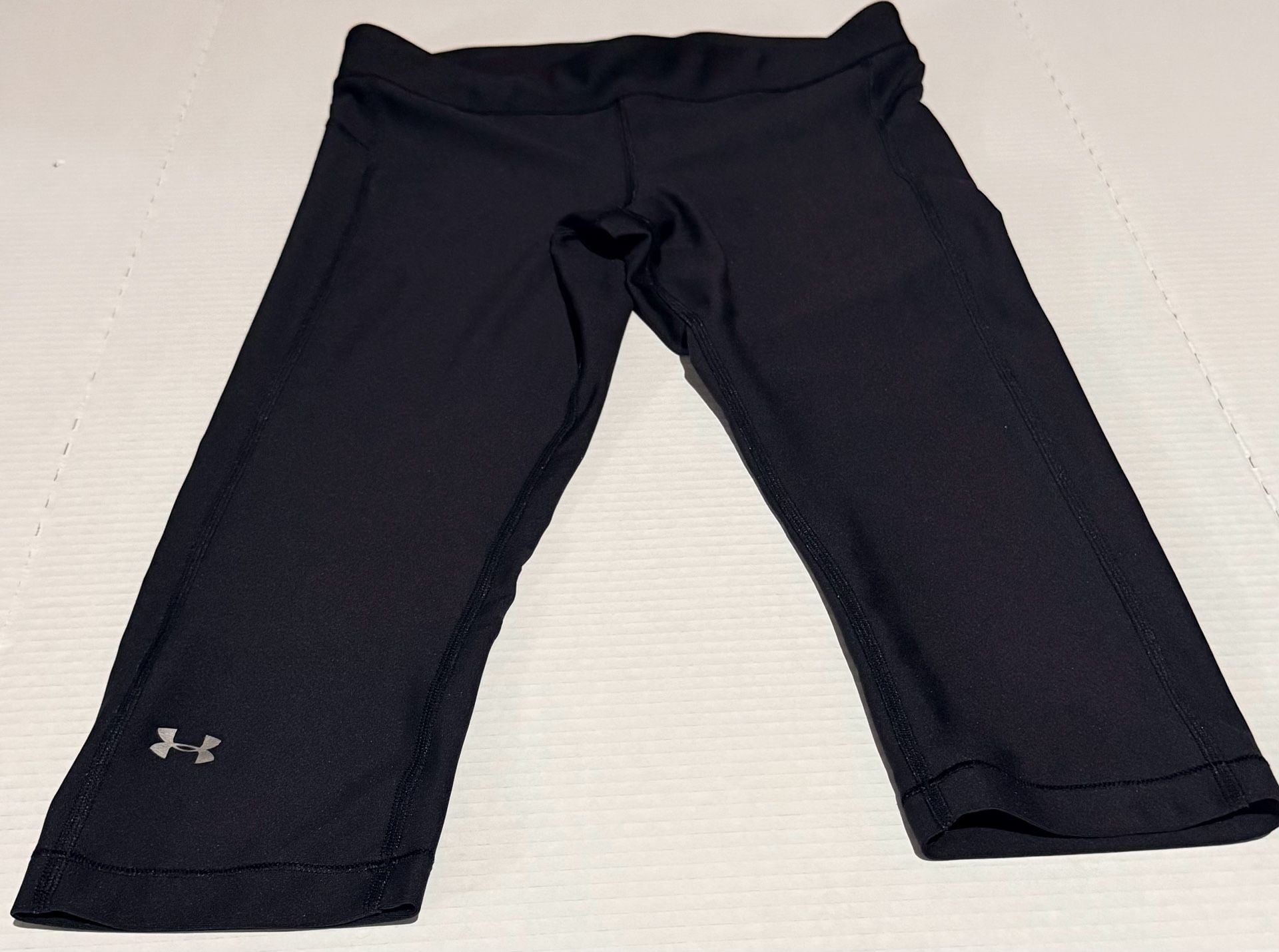 Under Armour HeatGear Compression Capri Leggings Size L Black 2