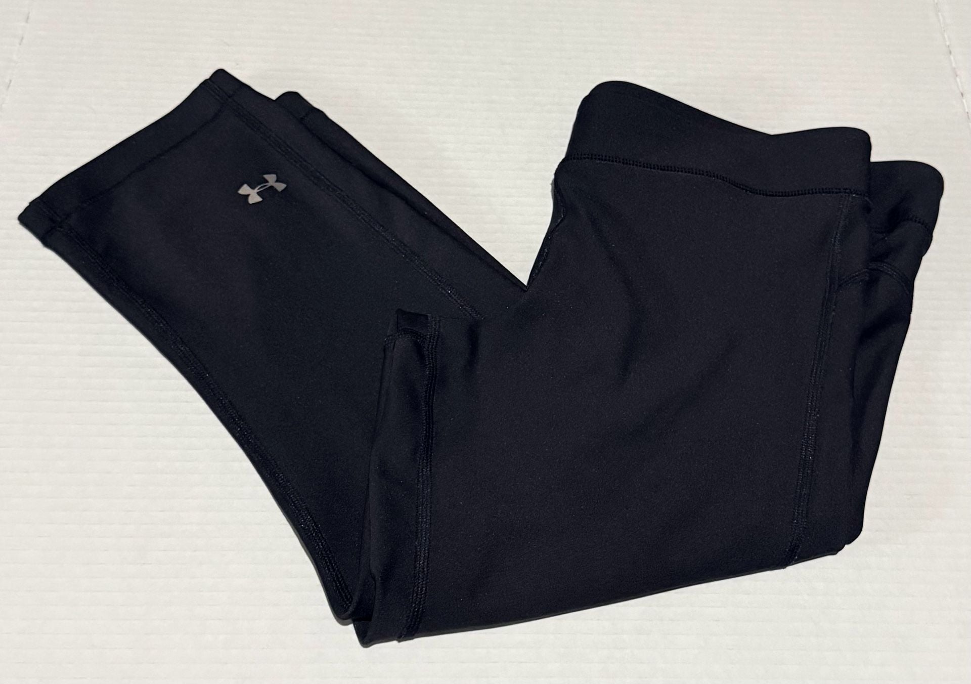 Under Armour HeatGear Compression Capri Leggings Size L Black 6