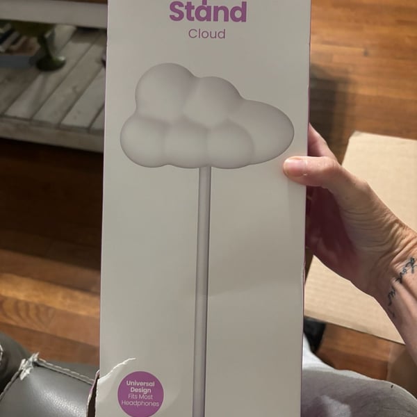 Gems Cloud Headphone Stand White And Purple