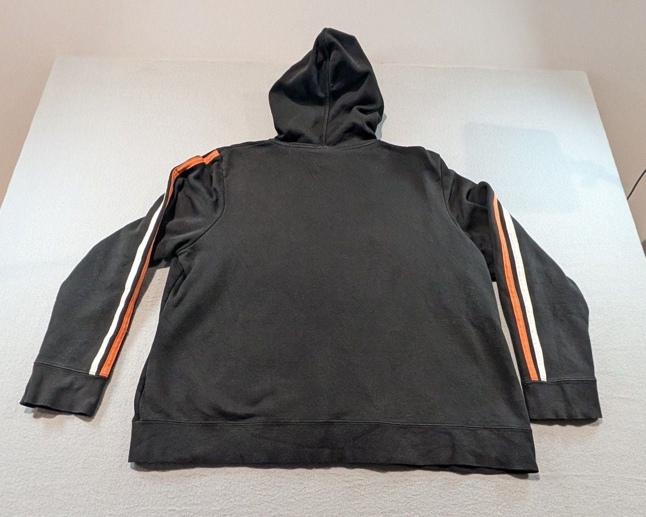 Harley-Davidson Zip-Up Hoodie Size 1W Black Orange White Striped 6