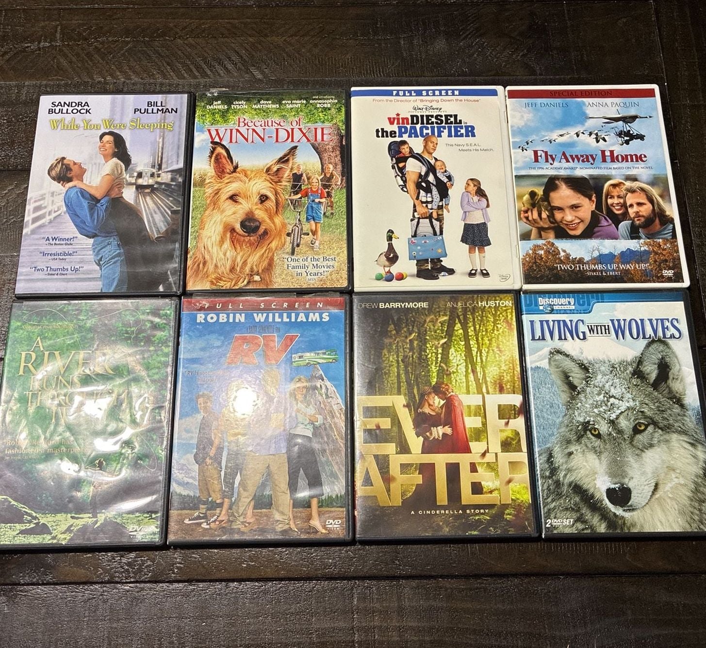 Lot of 8 Family DVDs Movie Collection Lot 1