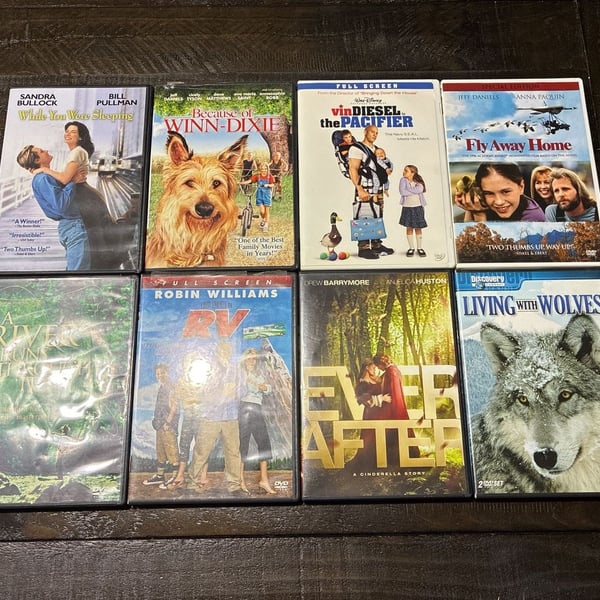 Lot of 8 Family DVDs Movie Collection Lot