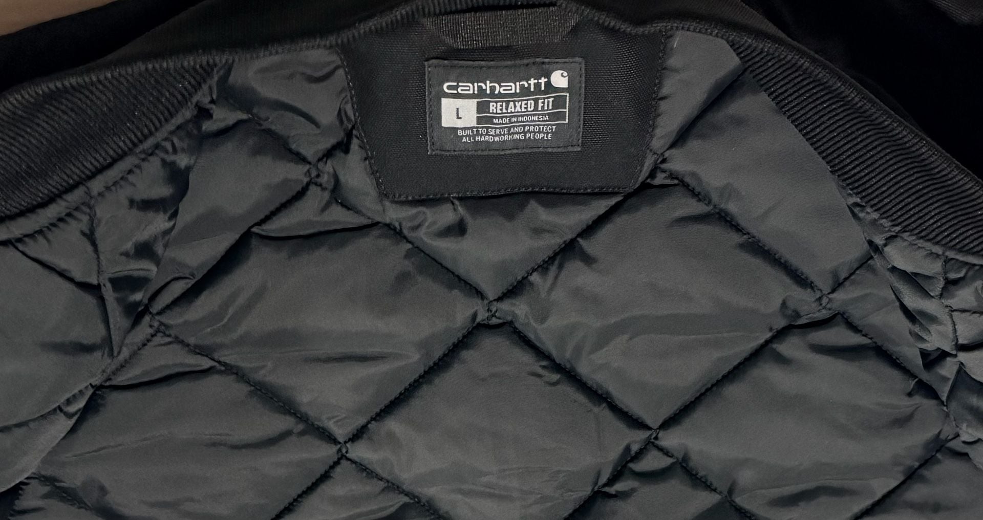 Carhartt V01 Duck Vest Size L Black Arctic Quilt Lined Canvas 6