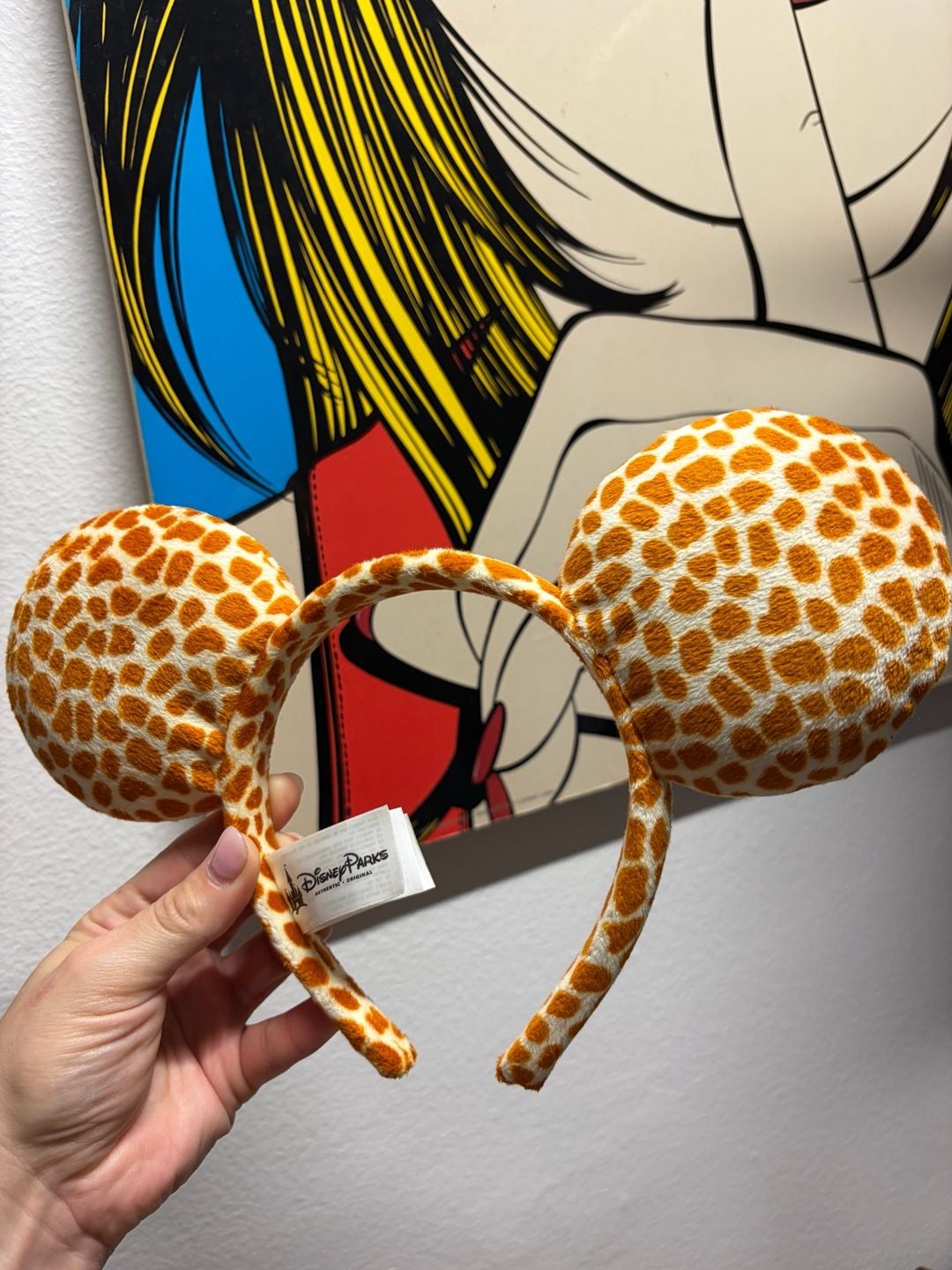 Disney Parks Giraffe Print Mickey Ears Headband Safari Adult 2