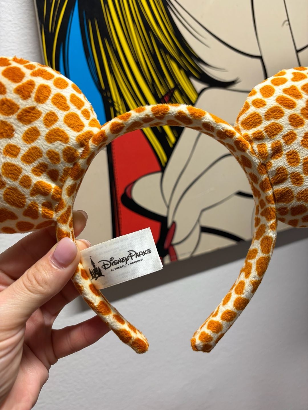 Disney Parks Giraffe Print Mickey Ears Headband Safari Adult 3