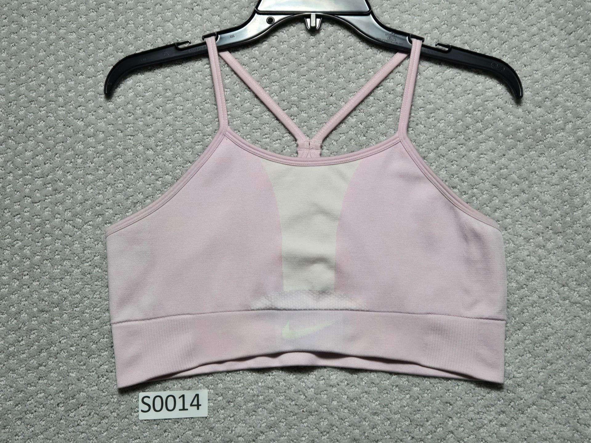 Nike Dri-FIT Sports Bra Size XL(+) Pink Athletic Crop Top 2