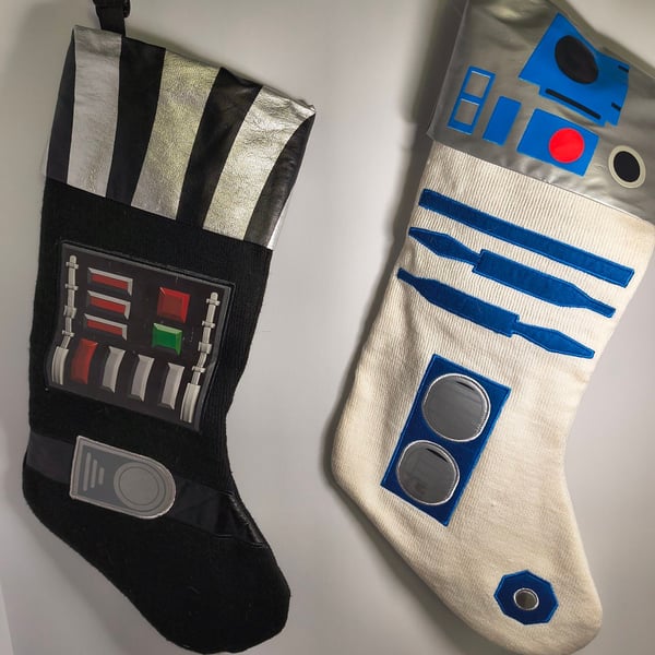 Star Wars Darth Vader and R2-D2 Christmas Stocking Set 2-Piece