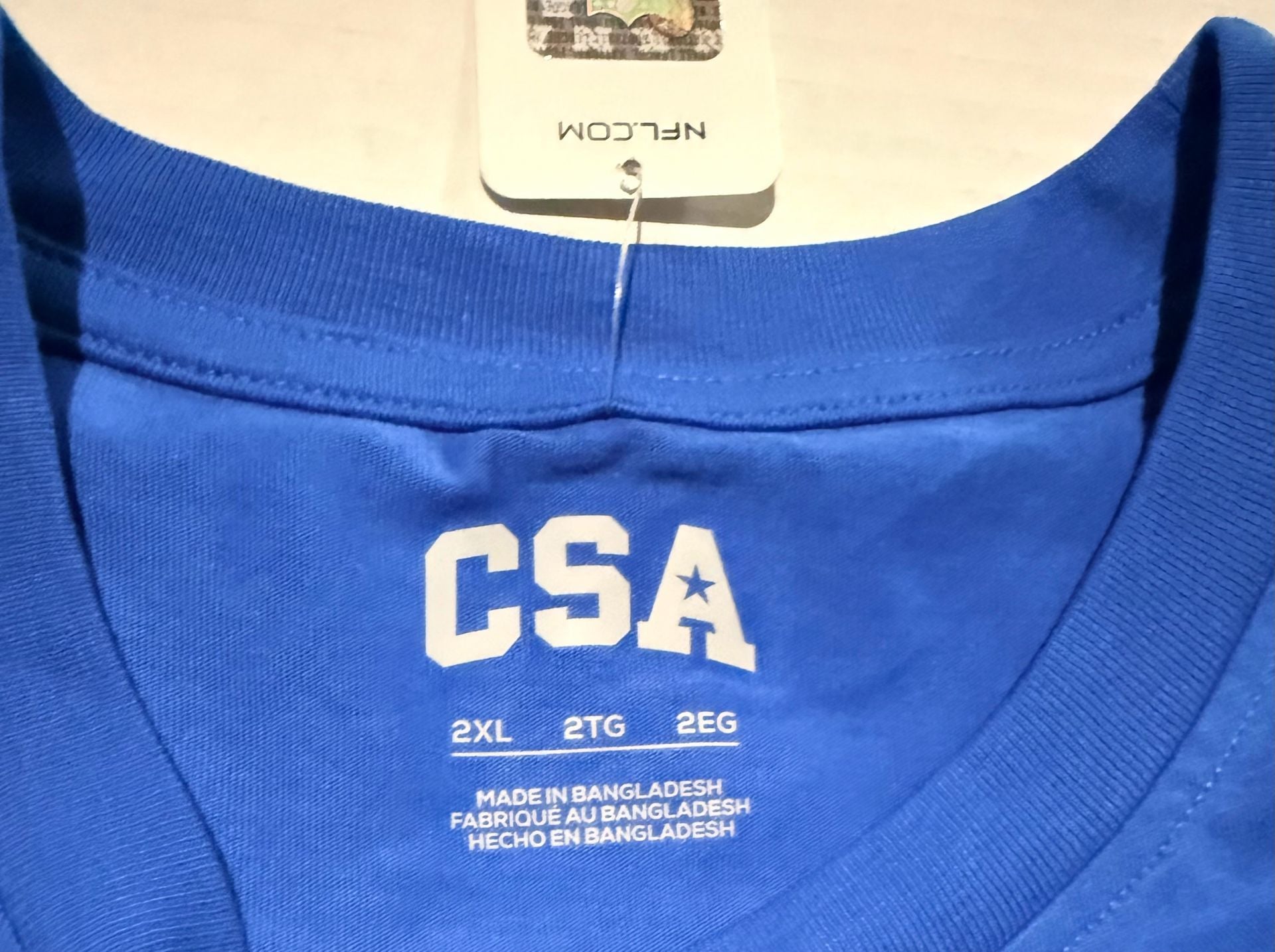 CSA Detroit Lions T-Shirt Size 2XL Blue NFL Team Apparel 4