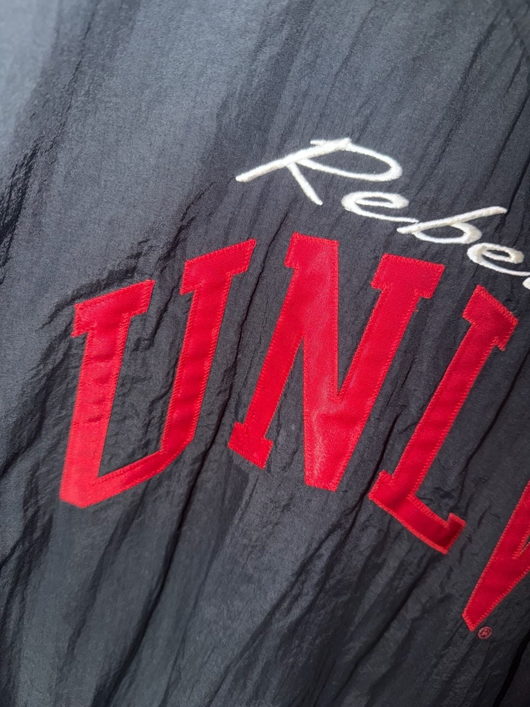 Vintage 90s Russell Athletic UNLV Rebels Nylon Windbreaker Pullover XXL 13