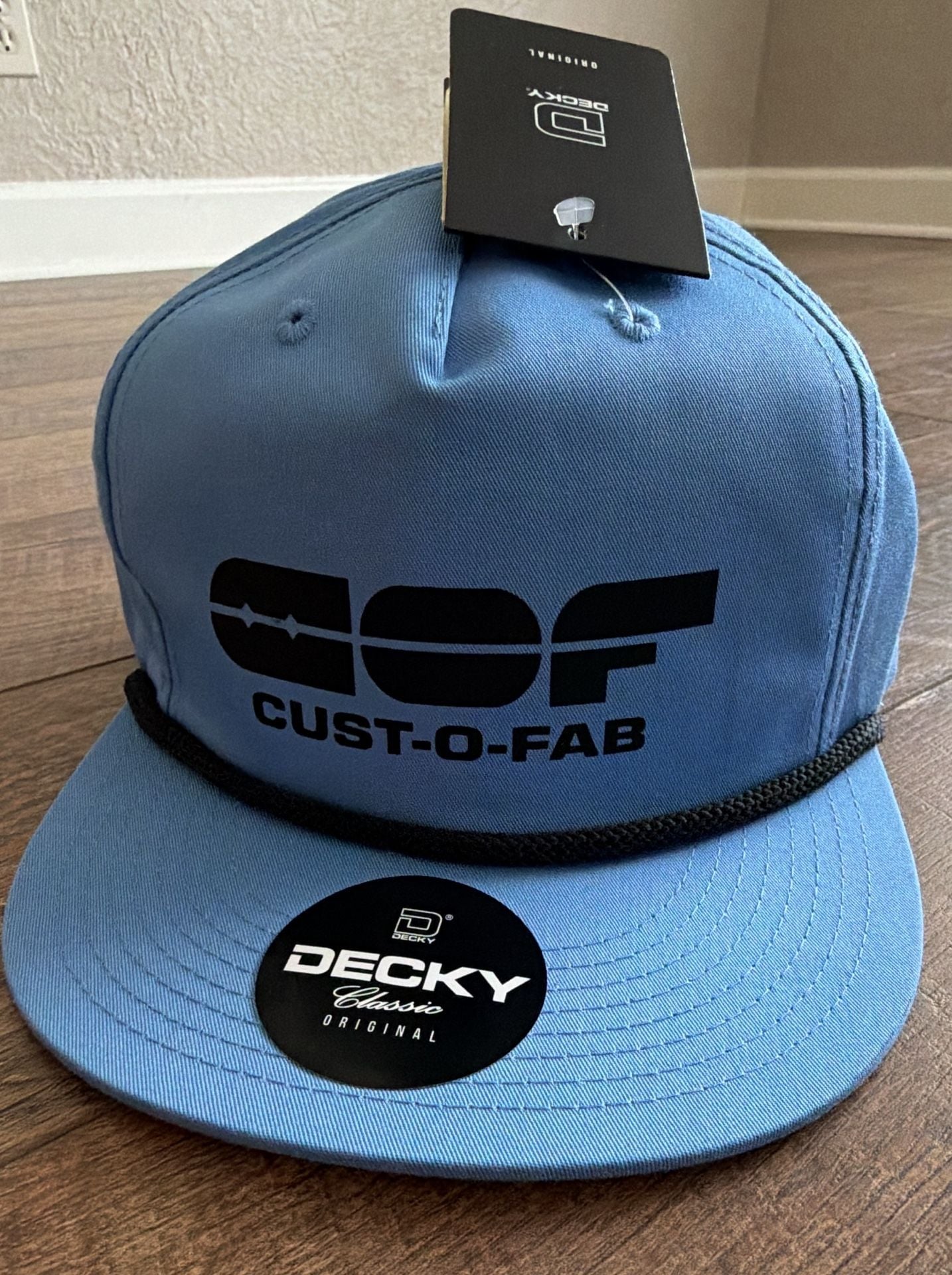 Decky Cust-O-Fab Snapback Hat Blue Rope Classic 2