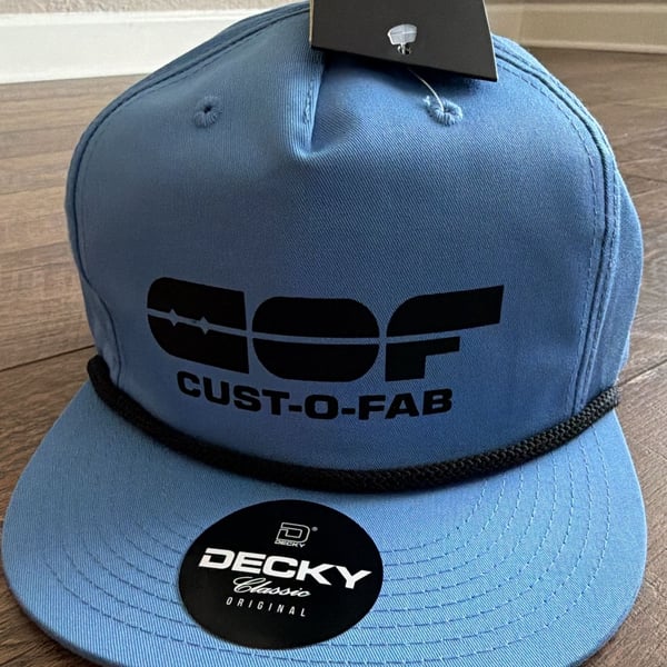 Decky Cust-O-Fab Snapback Hat Blue Rope Classic