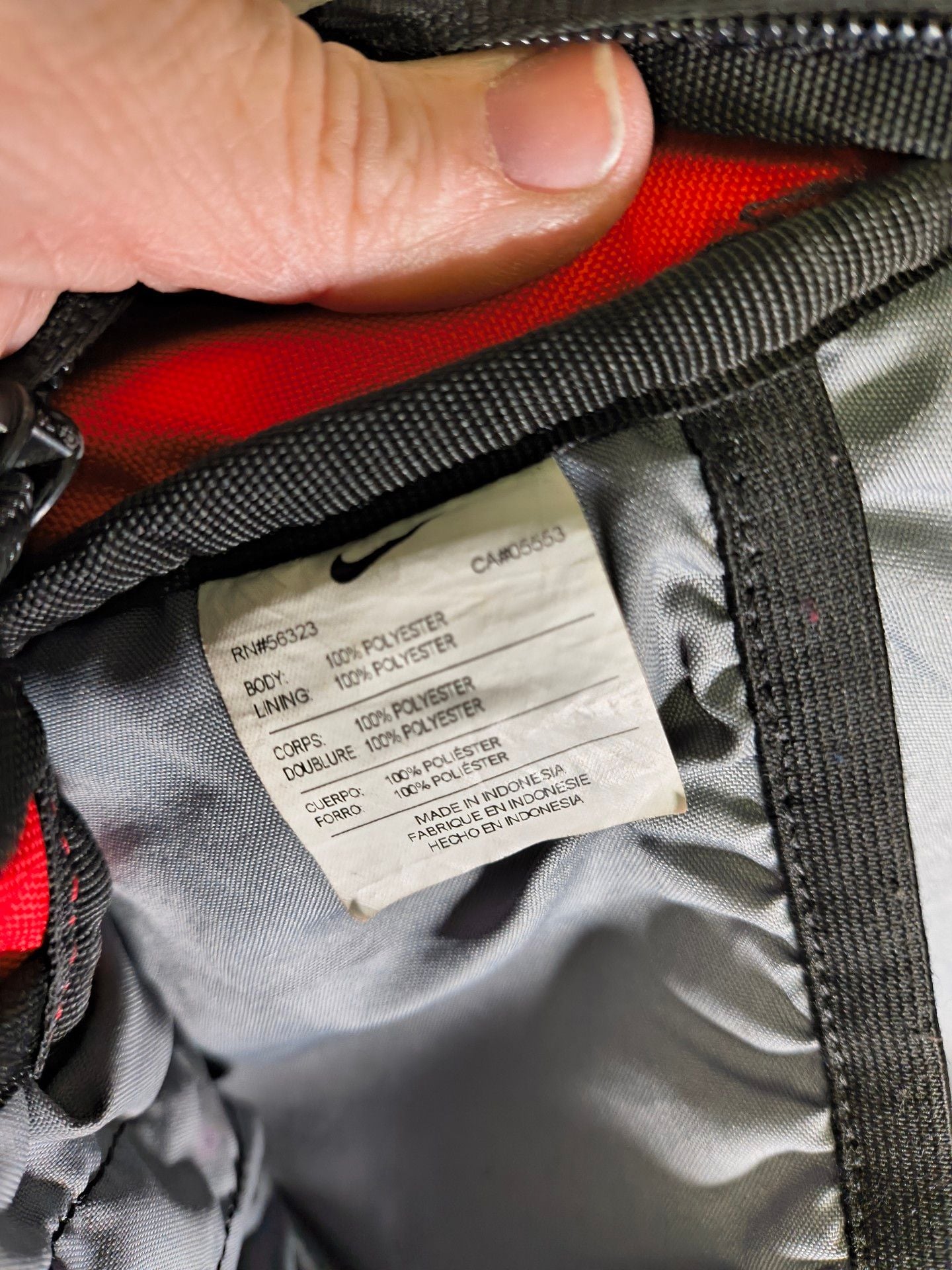 Nike Alpha Rev Backpack Red Black 5