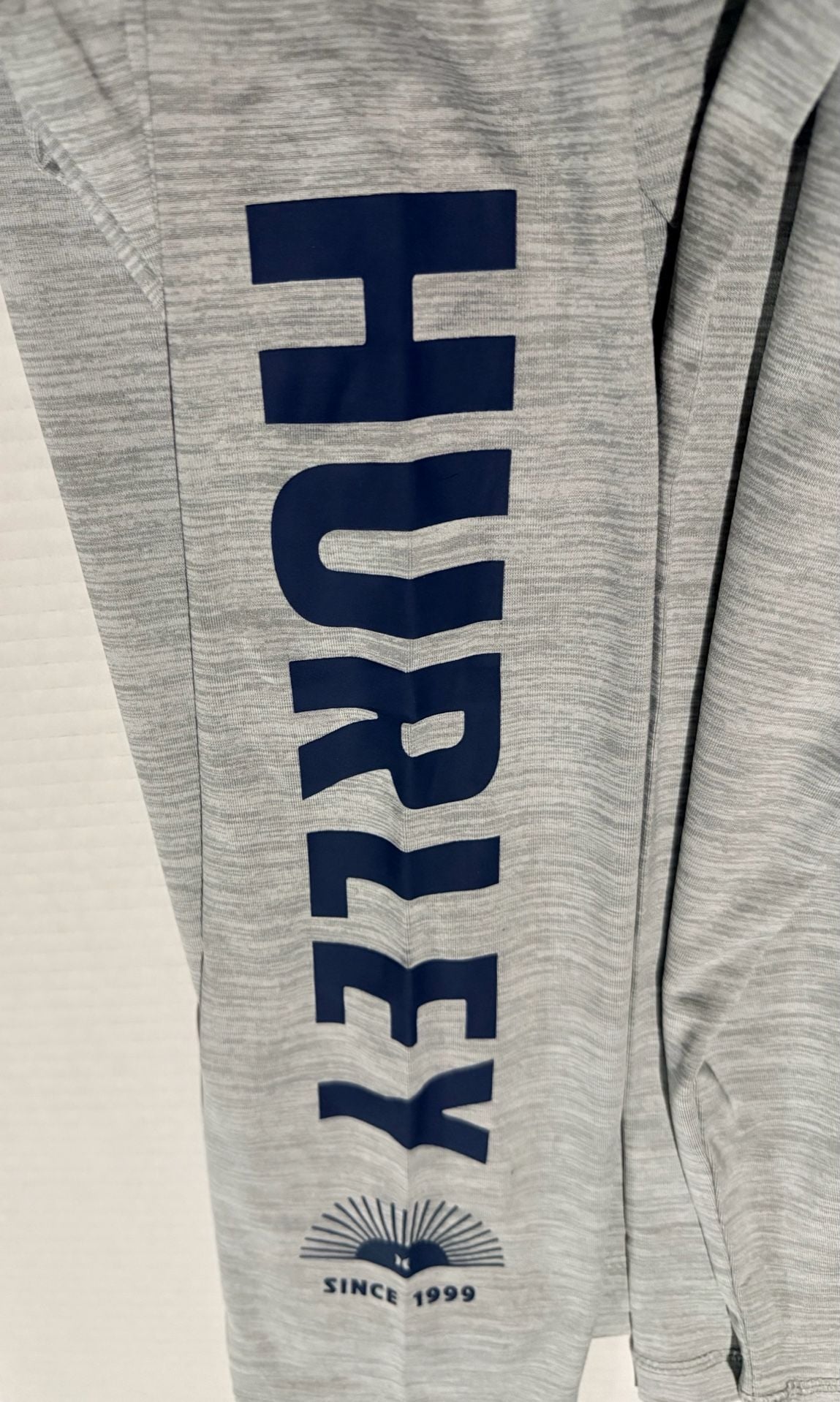 Hurley Sun Protection Hooded Long Sleeve Tee Size S Gray 4