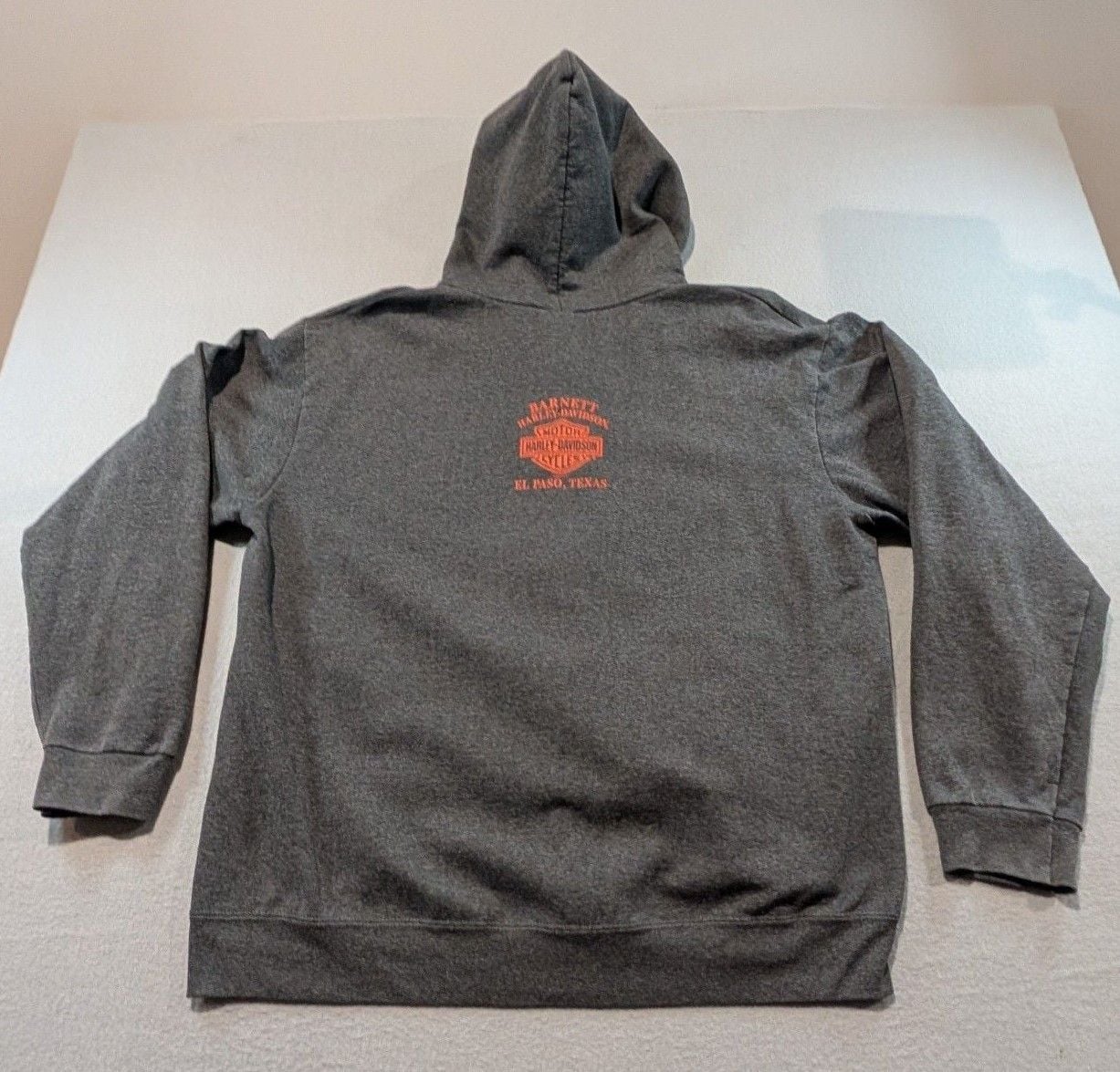 Harley-Davidson Zip-Up Hoodie Size XL Gray El Paso Texas Motorcycles 7