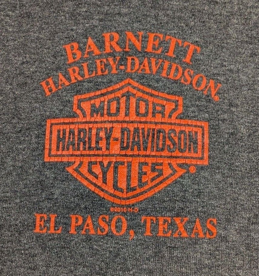 Harley-Davidson Zip-Up Hoodie Size XL Gray El Paso Texas Motorcycles 8