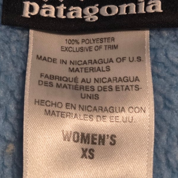 Patagonia Fleece Jacket Size XS Blue