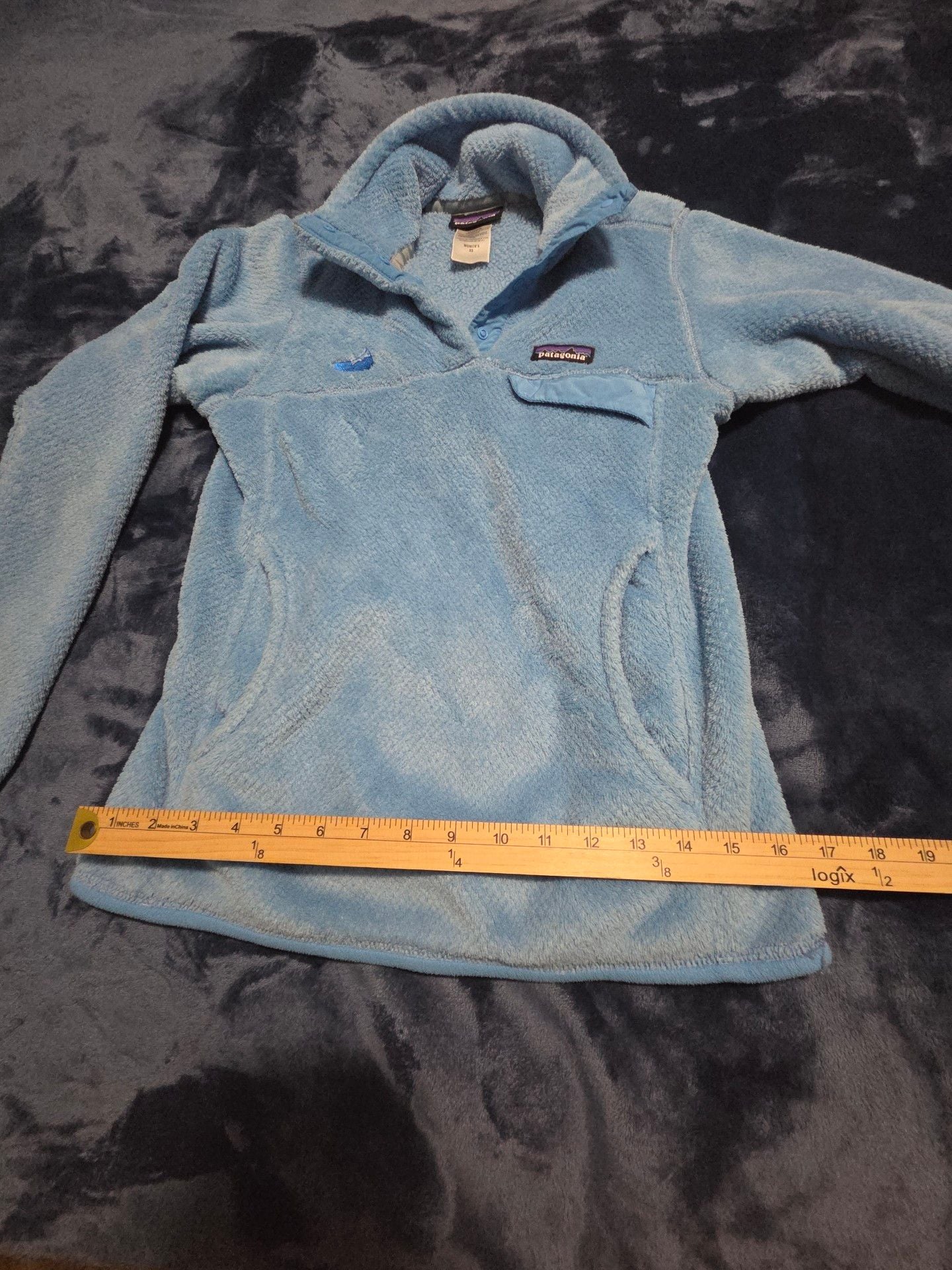 Patagonia Fleece Jacket Size XS Blue 12