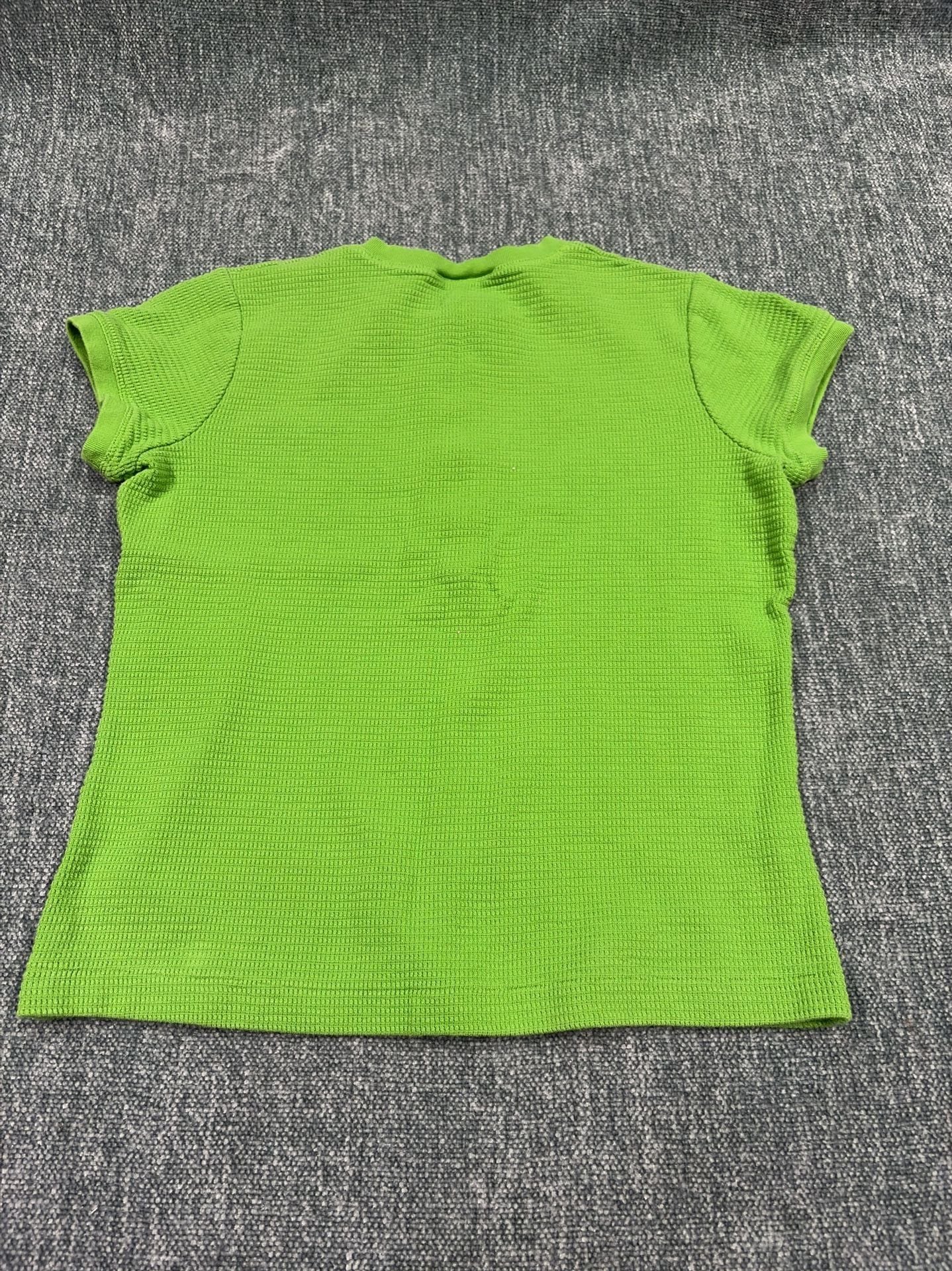 Lauren Jeans Co. Ralph Lauren Thermal Henley Size S Lime Green 8