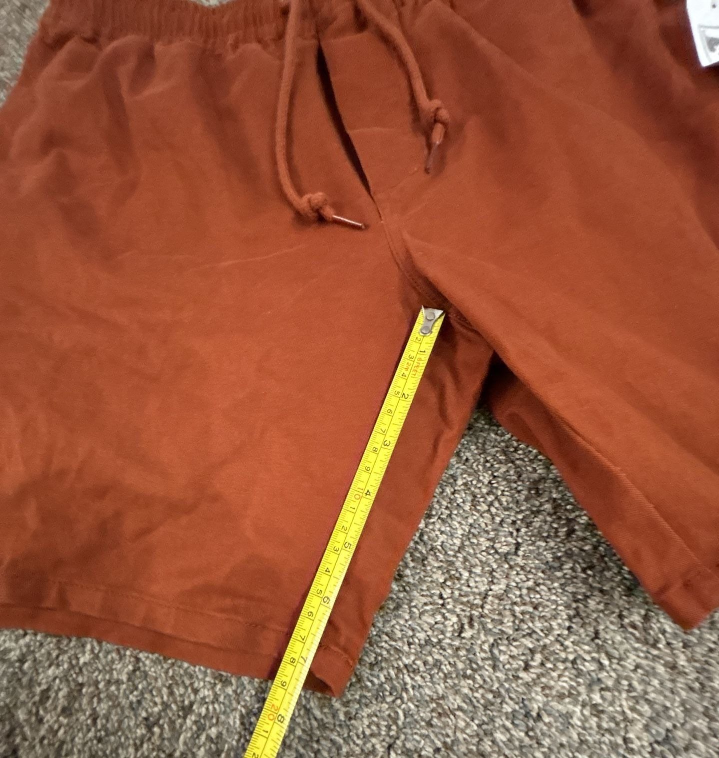 Obey Shorts Size M Rust Orange Elastic Waist Drawstring Pacsun 5