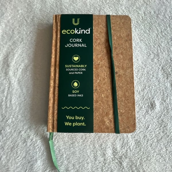 EcoKind Cork Journal 5.5 x 8.5 Inch Brown Lined Hardcover Notebook
