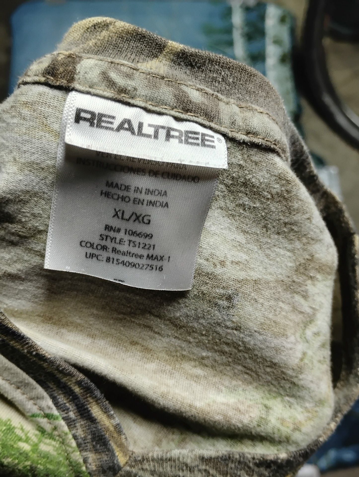 Realtree Max-1 T-Shirt Women's Size XL Brown Green Camouflage Long Sleeve Shirt 3