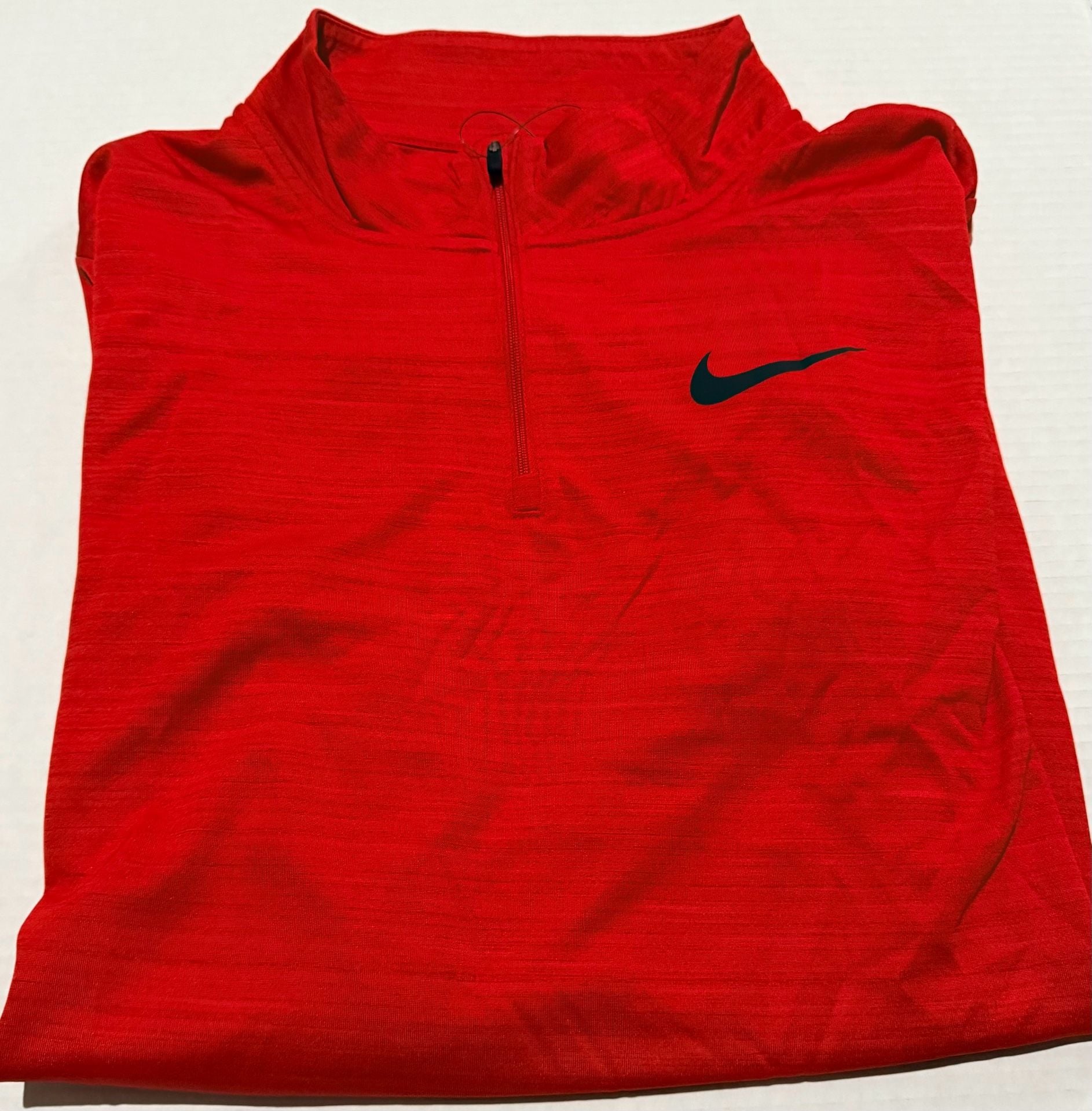 Nike Dri-FIT 1/2 Zip Training Pullover Size XL Red Long Sleeve 6