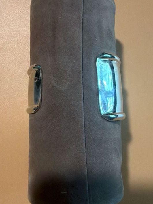 Chunky Silver Plated Curved Cuff Bracelet 4