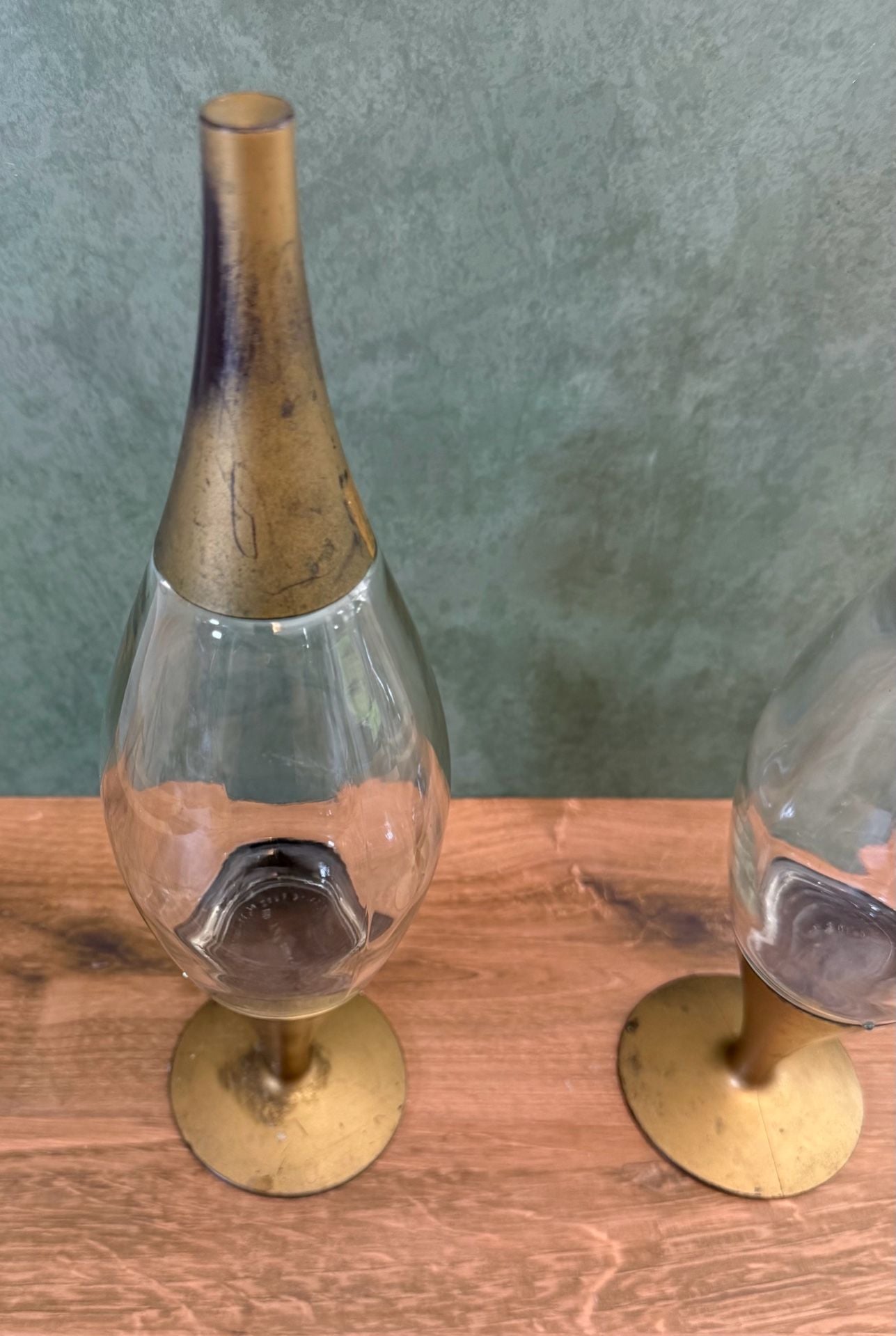 Vintage 1950s Space Age Whiskey Decanters Atomic Era MCM Art Deco 3
