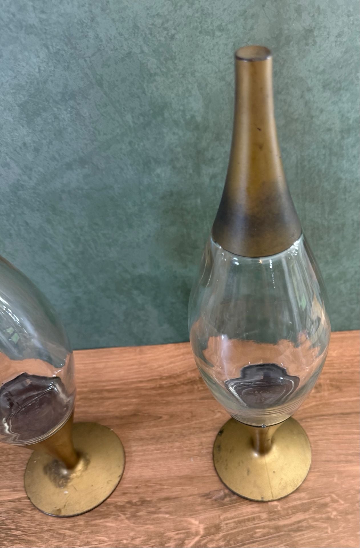 Vintage 1950s Space Age Whiskey Decanters Atomic Era MCM Art Deco 4
