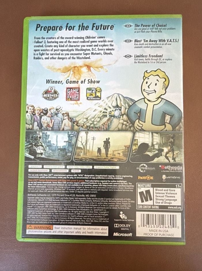 Fallout 3 Xbox 360 CIB 2