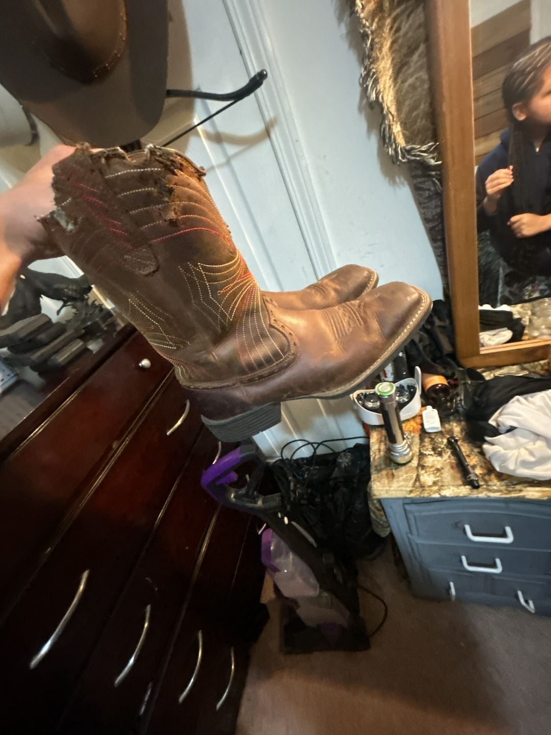 Ariat Men's Sport Wide Square Toe Cowboy Boot - Men's Basic Western Boots 1