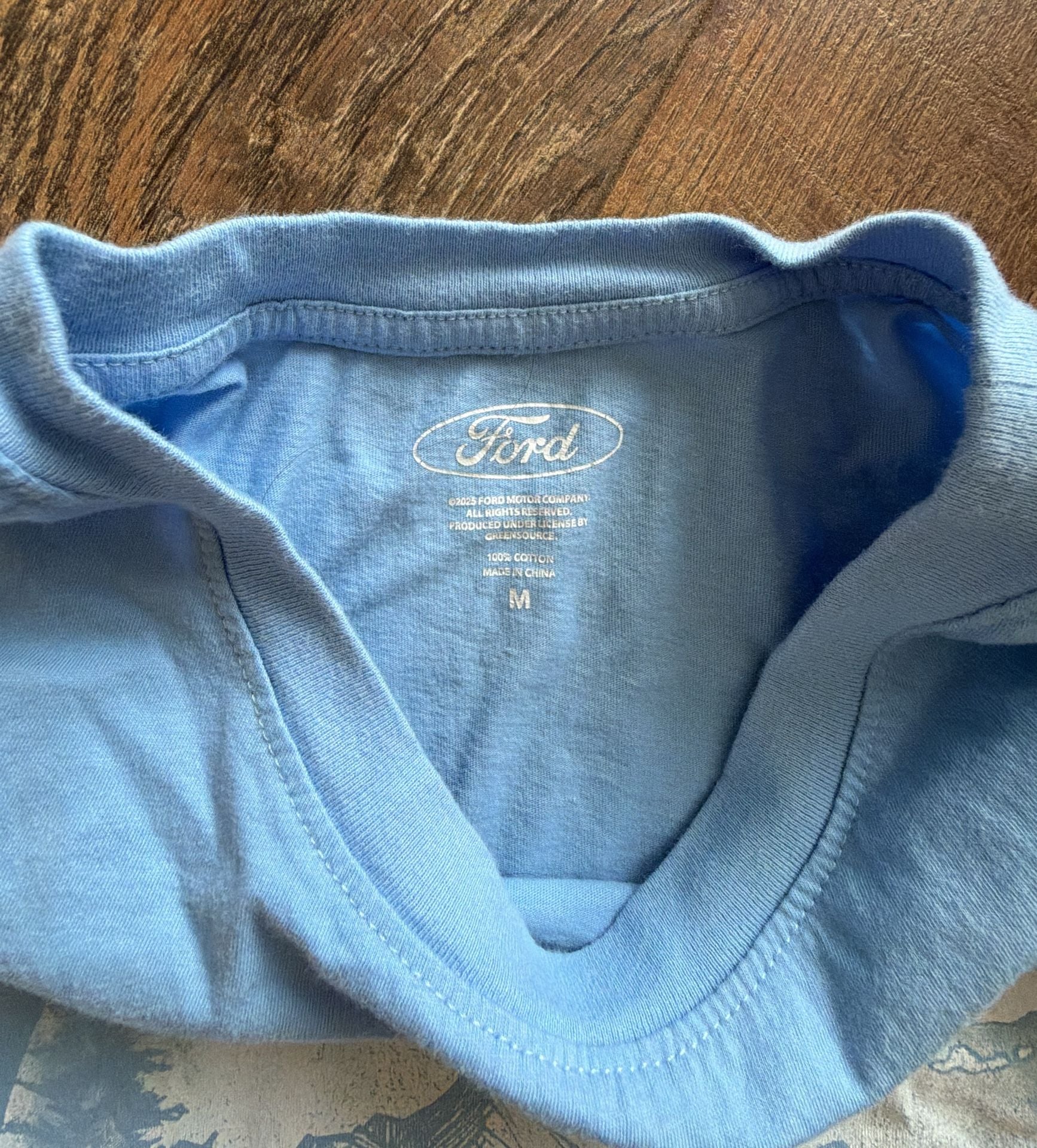 Ford Bronco Outer Banks Graphic T-Shirt Size M Light Blue 3