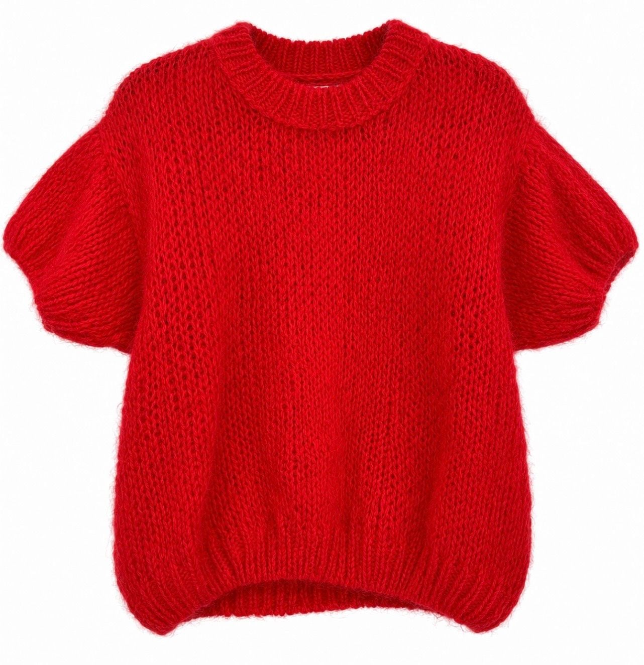 Benaaar Red Short Sleeve Knit Sweater 2