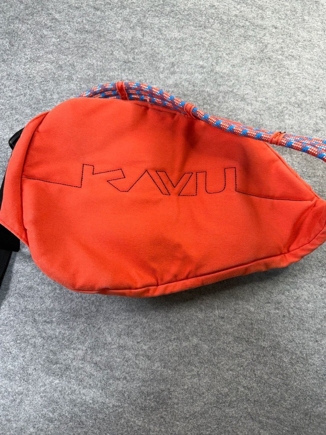 Kavu Rope Sling Bag Orange Cotton Crossbody Backpack 7