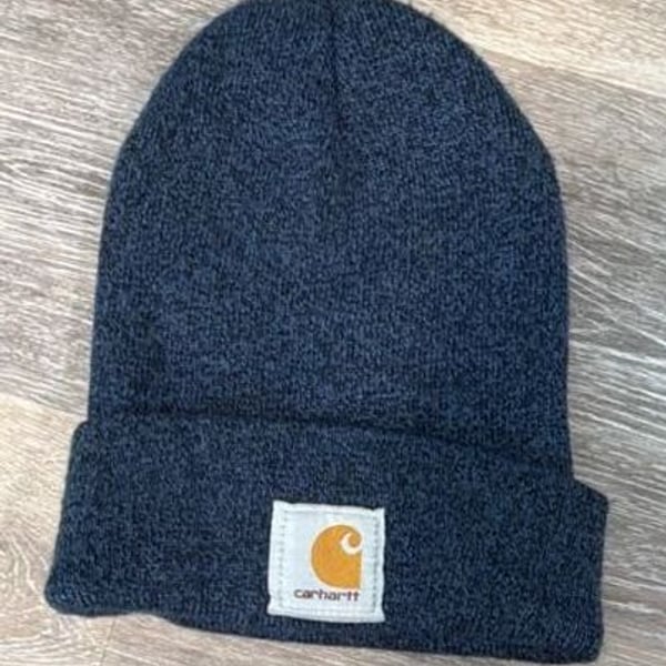 Carhartt A18 492 Watch Hat Beanie Blue Acrylic Ribbed Knit