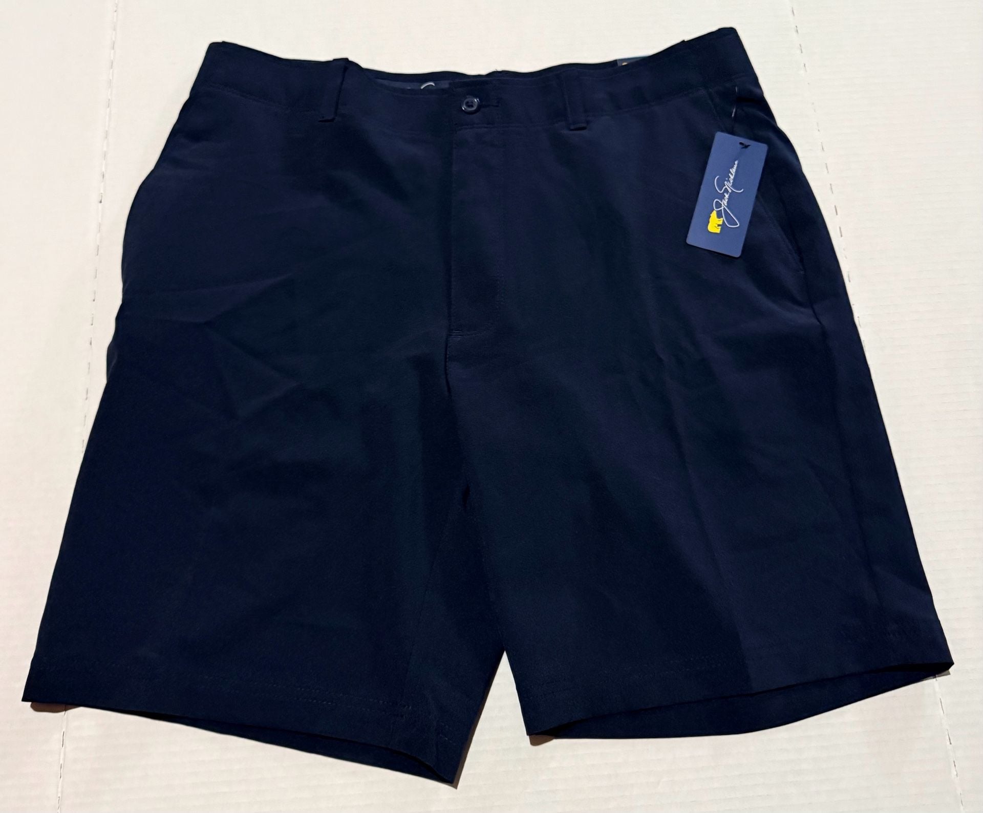 Jack Nicklaus Golf Shorts Size 36 Navy Blue Performance Flat Front NWT 2