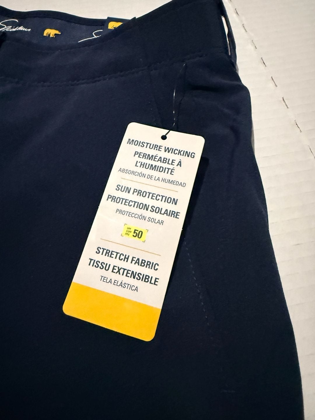 Jack Nicklaus Golf Shorts Size 36 Navy Blue Performance Flat Front NWT 6